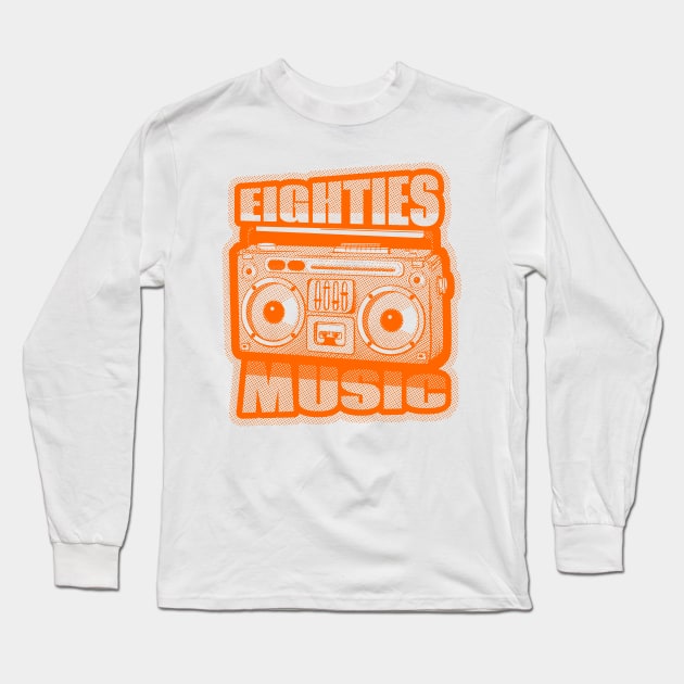 Eighties Music Long Sleeve T-Shirt by mailboxdisco